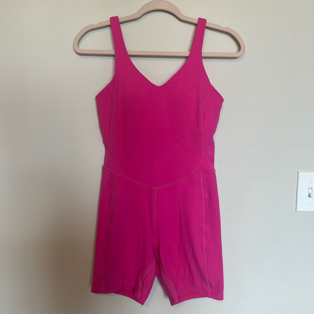 Lululemon Athletica Pink Jumpsuit 6”